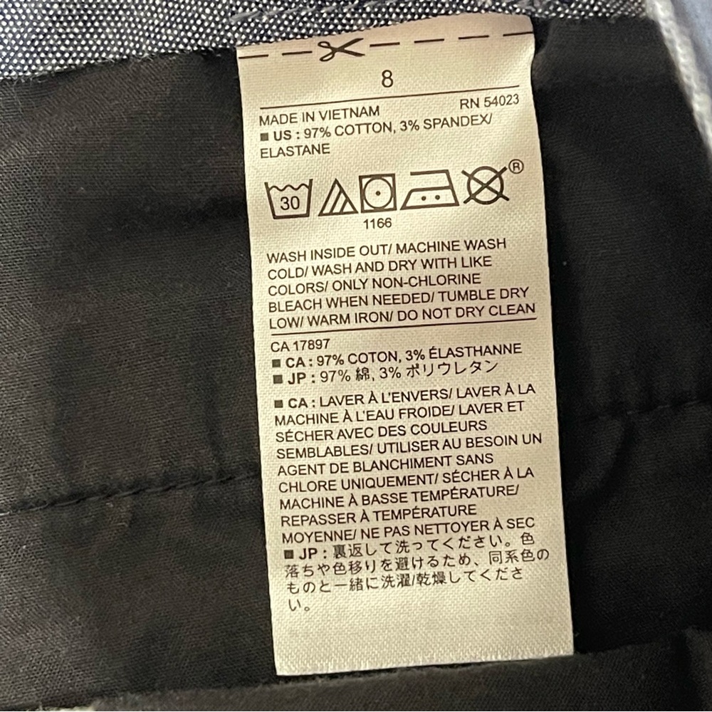 Set of 2 Banana Republic Chino Shorts Cotton Lightweight Summer Vacation Size 8 - Picture 11 of 16